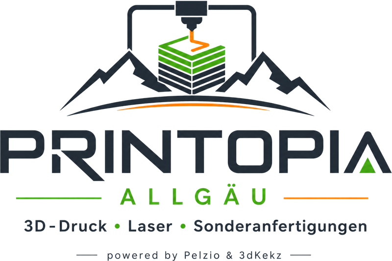 Printopia Allgäu — 3D-Druck, Laser, Sonderanfertigungen — powered by Pelzio & 3dKekz